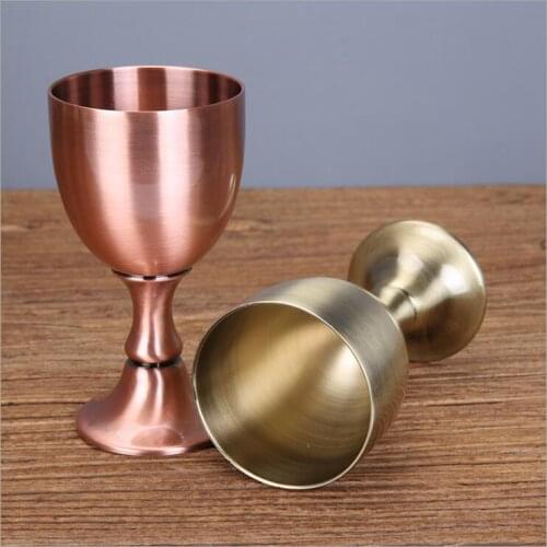 Europe Large Capacity metal wine Cups Decorative Wiskey Cups Verre Champagne For Mens Gifts