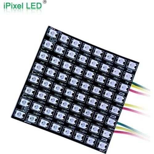 Individually addressable square 8*8 Pixel Flexible Led matrix