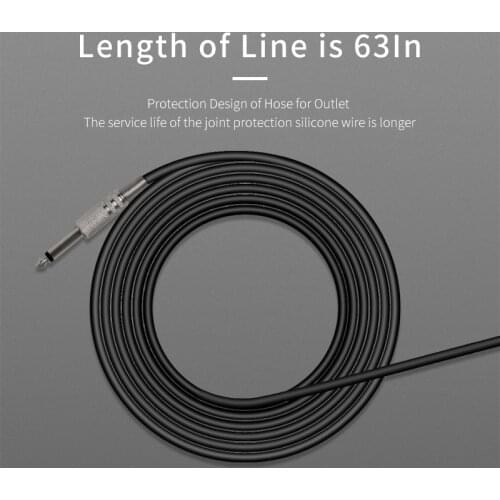 Zwart Compact Tattoo Voetschakelaar Bevel Anti Slip Tattoo Voetpedaal Met Power Cord Voor Tattoo Machine New