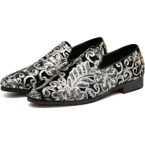 QWEDF 2019 Men Casual Embroider Shoes Big Size 38-48 Canvas Shoes for Men Driving Shoes Soft Comfortable Man Footwear DP-129