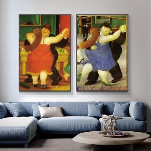 Funny Mona Lisa Wall Art Canvas Posters And Prints By Fernando Botero Famous Wall Art Paintings for Modern Home Cuadros Pictures