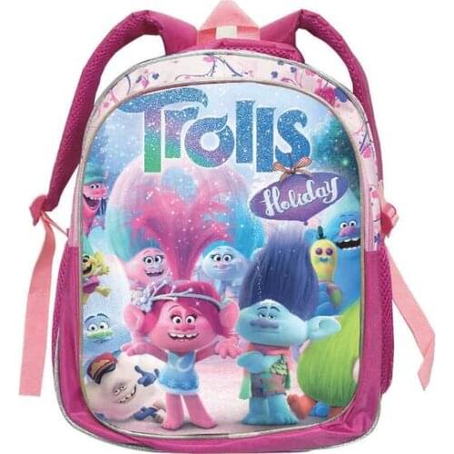 Trolls printing Backpack For Kids Girls Boys Anime Dipper Cartoon TV Show Animal Kindergarten Bags School Gift Bag