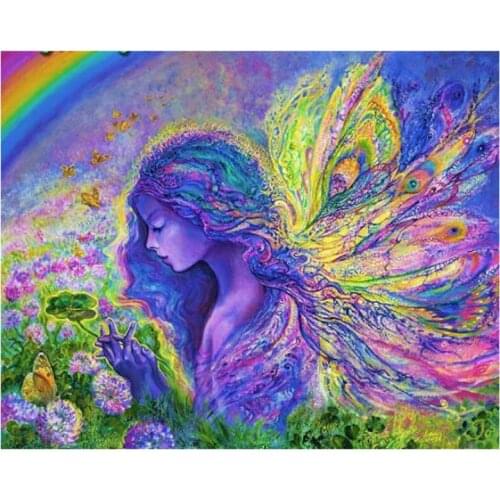 Practical DIY Abstract Women Diamond Drawing Full Round Drill Rhinestone 5D Mosaic