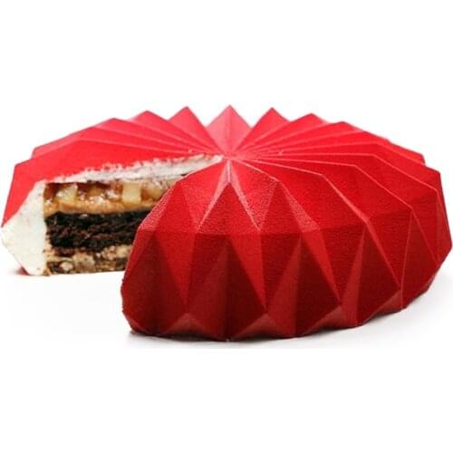 Diamond Shaped Silicone Cake Baking Mold for Mousse Dessert Chocolate Jelly Pudding Pastry Making Moulds Cake Decorating Tool