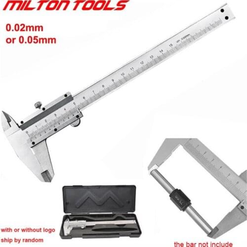 0-150mm 6" 0.02mm/0.05mm High Carbon Steel Vernier Caliper Thick body Laser Scale Forging Measuring Tool Building Hand Tools