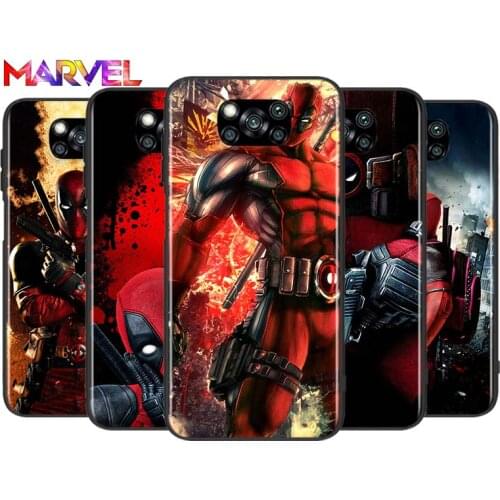 Deadpool Hero Marvel for Xiaomi Poco X3 NFC X2 M3 M2 F2 F3 Pro C3 F1 A2 Lite Mix3 Play Silicone Soft Black Phone Case