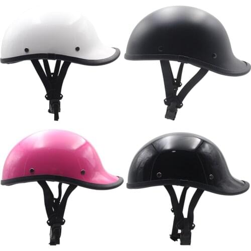 Skull Cap Motorcycle Helmet Vintage Half Face Helmet Retro German Style chopper Cruiser Moto Helmet Capacete Casco Casque Kask