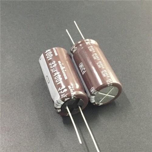 20pcs 33uF 400V NICHICON PJ Series 18x35mm Low Impedance Long Life 400V33uF Aluminum Electrolytic capacitor