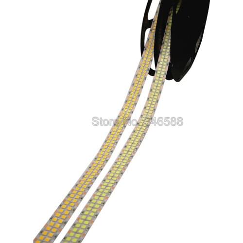 5m 2835 LED Strip 480LEDs/m 1200LEDs DC 12V Bright Double Row Flexible LED Tape Ribbon Warm White Cool White IP20 Non-Waterproof