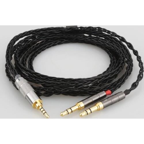 8 Cores Headphone Earphone Cable For Denon AH-D600 D7100 Hifiman Sundara Ananda HE1000se HE6se he400