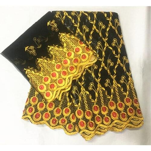 African fabric bazin riche lace with beads cotton bazin brode brocade latest bazin riche brocade 2019 french lace 5+2yards/lot