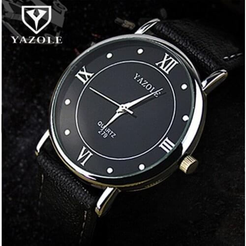 2020 Men Watches Top Brand YAZOLE Luxury Sports Quartz Clock Leather Watch for Men Relogio Masculino Montre Homme Watch Men