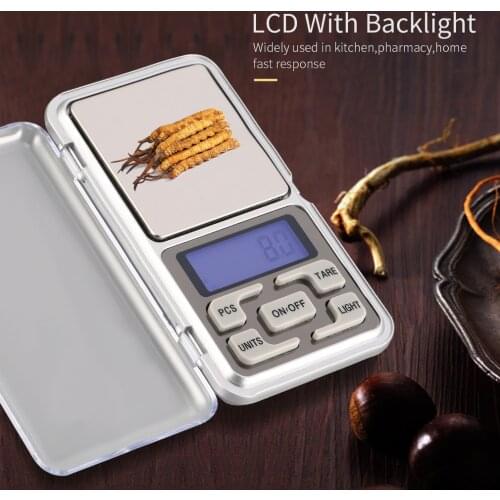 200g/1000g Mini Electronic Scale Digital Balance LCD Pocket Scale Precision Weight Measuring for Kitchen Jewellery Gold Weighing