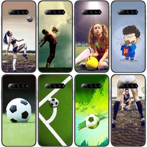 Football Anime Phone Case For xiaomi redmi Black Shark 4 Pro 2 3 3s Cases Helo Black Cover Silicone Back Prett