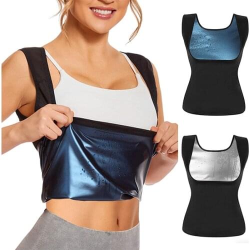 Hot Sauna Sweat Vest Body Shaper Underbust Heat Trapping Shirt Abdominal Binder Polymer Workout Tank Top Slimming Belt Corset
