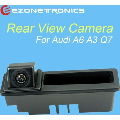Ezonetronics Car Trunk Handle Vehicle-Specific Rear View Camera with Waterproof Parking Line for Audi A6L A3 Q7