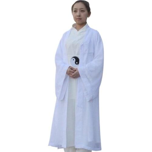 Three-pieces martial arts performance costume fairy costume female performance costume vest robe Wudang Tai Chi clothing style