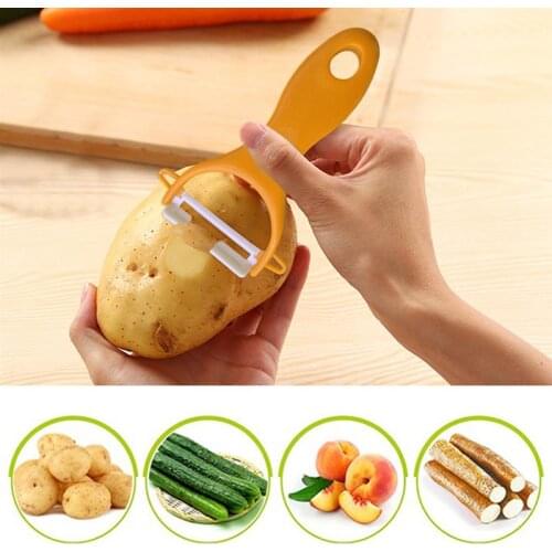 Creative Fruit Vegetable Peeler Cutter Sharp Stainless Steel Potato Carrot Grater Portable Hand Peeler Food Peeler Kitchen Tools