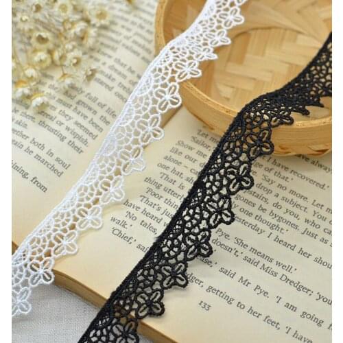 10 Meters Embroidery Lace Trim Flower Polyester Lace Laciness Ribbon DIY Hair Accessory Necklace Material Fabric 1.5cm Width