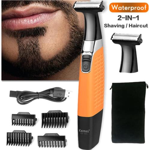 Kemei Electric Shaver for Men Rechargeable Beard Trimmer Waterproof Razor Professional Hair Shaving Machine Grooming Shaver 5