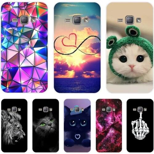 Soft TPU Case for Samsung Galaxy J1 2016 J120 J120F SM-J120F back cover 360 full protective printing transparent coque