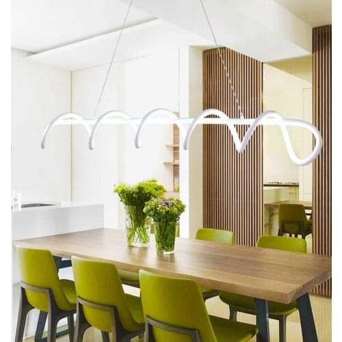 New Creative Modern LED Pendant Lights Kitchen Acrylic+Metal Suspension Hanging Ceiling Lamp For Dinning Room Lamparas Colgantes
