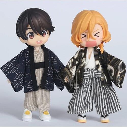 HOUZIWA OB11 Doll Clothes Kimono 1/12 Bjd Clothes For Dolls OB11