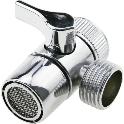 1pcs Faucet Valve Diverter Sink Valve Water Tap Faucet Splitter Adapter Home Bathroom Shower Diverter Kitchen Diversion Valve L1