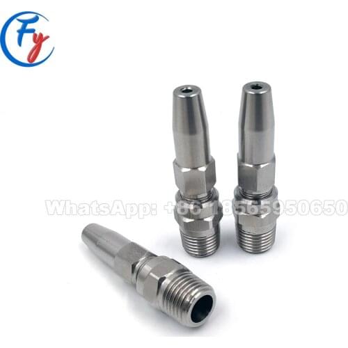 Factory direct solid stream straight jet nozzle, high-pressure ceramic core needle type cutting nozzle, water needle jet nozzle