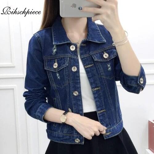 Женские джинсовые куртки Rihschpiece China At AliExpress