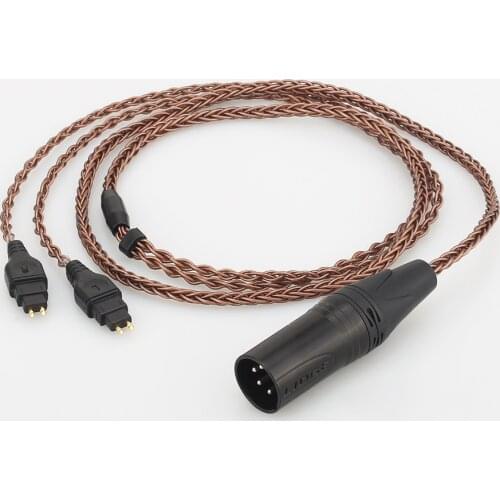 Audiocrast Balanced XLR Cable for HD650 HD600 HD660s HD6XX UP-OCC Silver Plated Copper