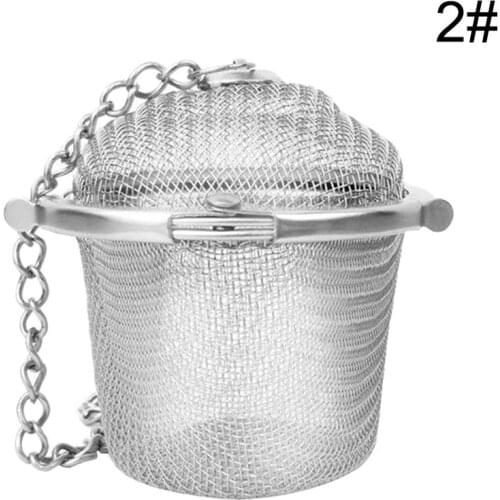 5 Size Stainless Steel Tea Infuser Sphere Locking Spice Tea Ball Strainer Mesh Infuser Tea Filter Strainers Kitchen Accessories