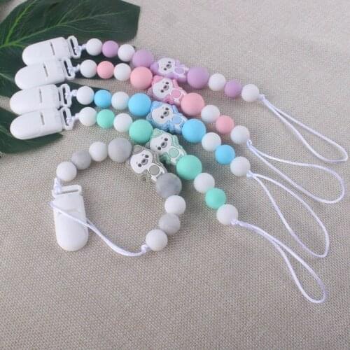 Pacifiers Nipples Clip Chain Child Soother Infant Care Universal Holder Leash For Beaded Chains Teethers