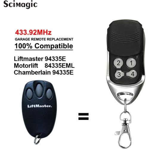 Compatible LIFTMASTER Remote Control 94335E 1A5639-7 Chamberlain Motorlift 84335E 84335EML 1A5477 1A6487 132B2372 433MHz Newest