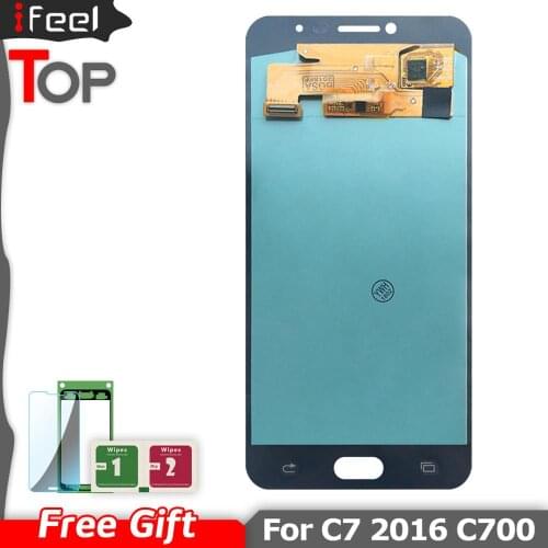 Super AMOLED LCD Display For Samsung Galaxy C7 C7000 SM-C7000 LCD Display Touch Screen Digitizer Assembly