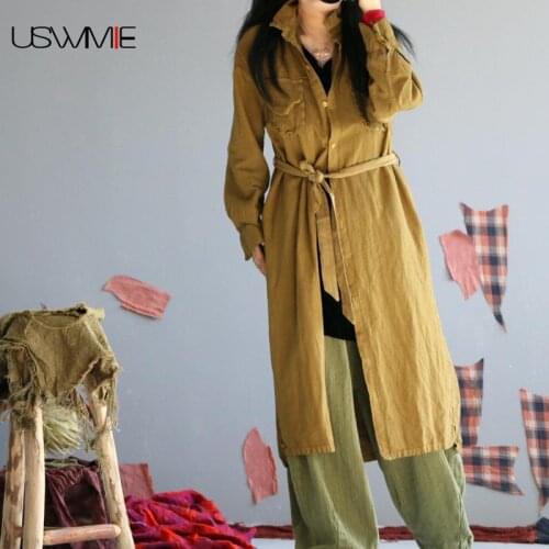 Женские осенние плащи USWMIE China At AliExpress