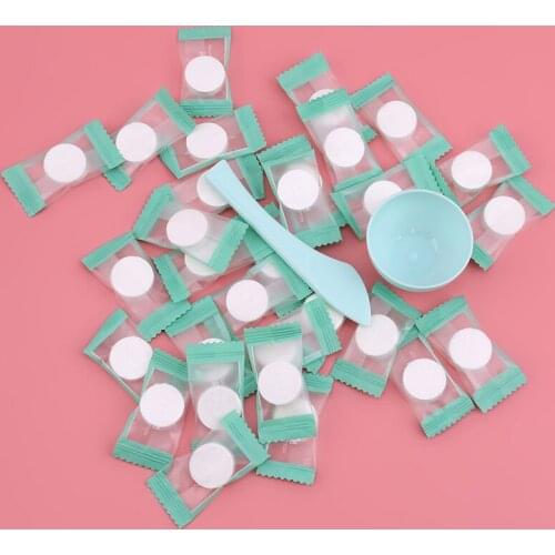 Green Compression Mask Moisturizing Mask Cotton Pad Beauty Salon Disposable Compressed Particles Beauty DIY Mask