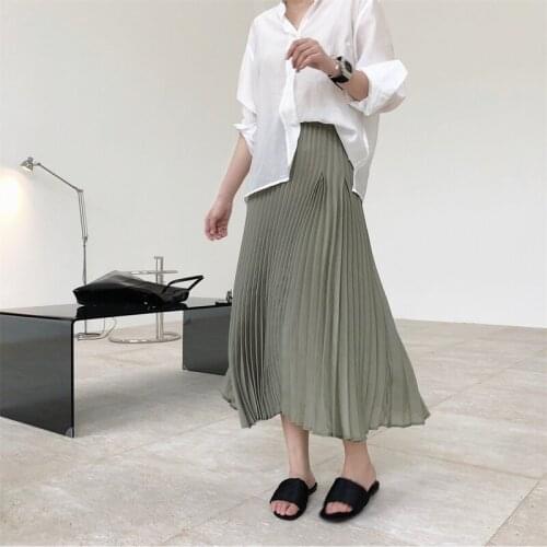 2021 New Summer Elegant Ladies Skirt Irregular Loose Fashion Women Skirts Casual Solid Color High Quality Female Skirt T196