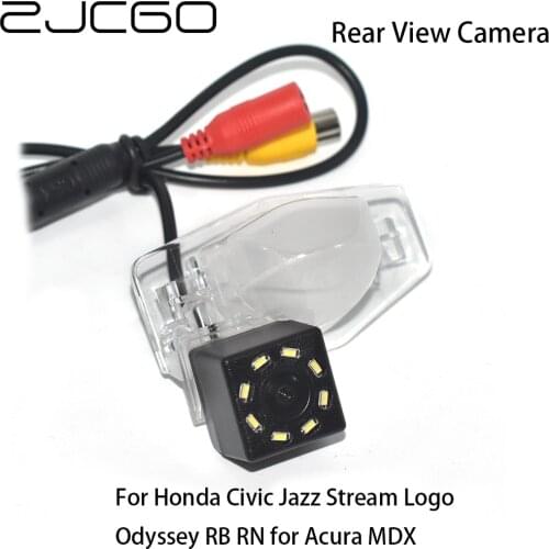 ZJCGO CCD Car Rear View Reverse Back Up Parking Waterproof Camera for Honda Civic Jazz Stream Logo Odyssey RB RN for Acura MDX