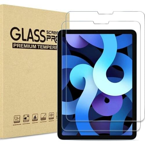 2 Pack 9H Tempered Glass Film Protection Shield Screen Protector for iPad Air 4th Gen 10.9 inch 2020 Release/iPad AIR 4