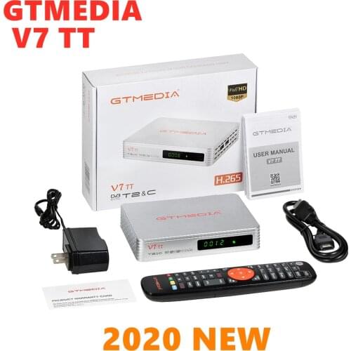 2020 GTMEDIAG V7 TT PRO 1080P Full HD DVB-T/T2/Cable Memory 1G Bits Support H.265 YouTube and LCN Support
