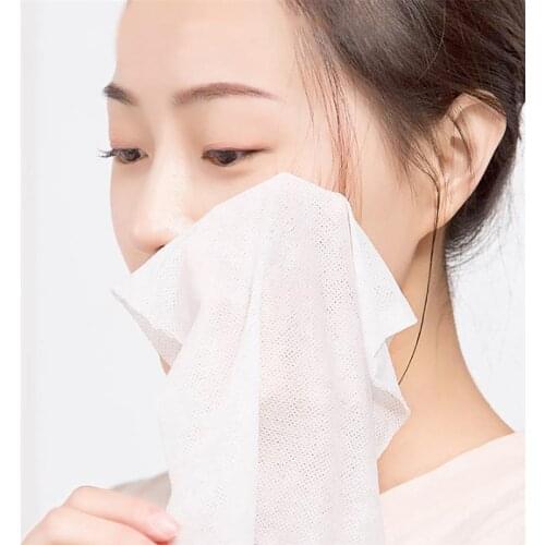 50PCS(1Bag)20*22cm Makeup Compressed Towel Portable Disposable Soft Cotton Skin Friendly Coin Tissue Compressed Wipe for Travel