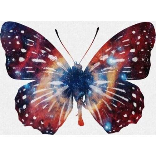 5D diamond painting cross stitch butterfly color icon full square / round diamond art landscape handmade mosaic embroidery
