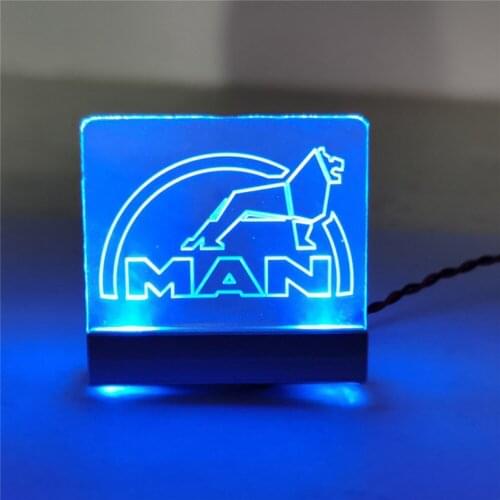 Acrylic Marker Light with Man LOGO for TAMIYA 1/14 Man 540 56325 TGX RC Car Upgrade Part