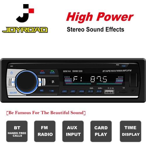 530 Bluetooth Autoradio Car Stereo Radio FM Aux Input Receiver SD USB 1 din Car MP3 Multimedia Player