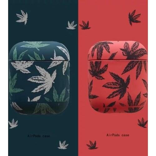 Fashion Maple Earphone Case For Apple AirPods Case Shell Luxury Bluetooth Headphone Case For Airpods 1/2/pro Protective Cover