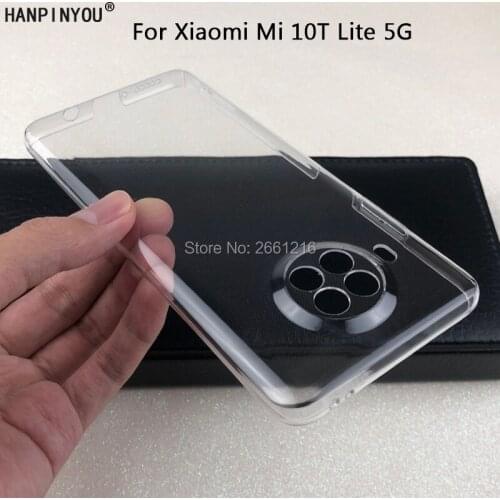 For Xiaomi Mi 10T Lite / 10i 5G 6.67" Hard PC Camera Protect Case Ultra Thin Clear Hard Plastic DIY Full Cover Protective Skin