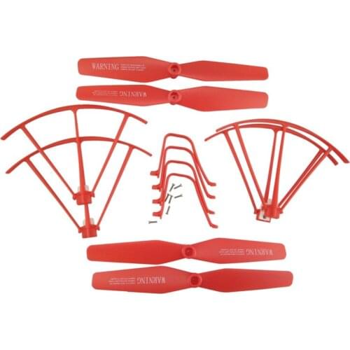 BLLRC four-row parts SYMA X5UW X5UC remote control helicopter red protective sleeve tripod main blade set accessories