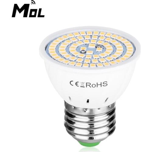 E27 / E14 / GU10 /B22/ MR16 220V 10pcs LED Lamp Spotlight 48LED 60LED 80LED Light Chandelier Replace Halogen Bulb