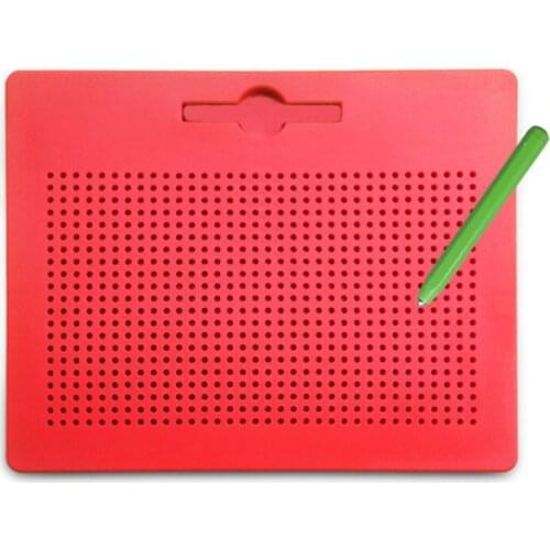 Magnetic Clipboard Drawing Pen Ball Beads Compressed Magnet Learning Notebook Graffiti Pad Childrens Toys Gift